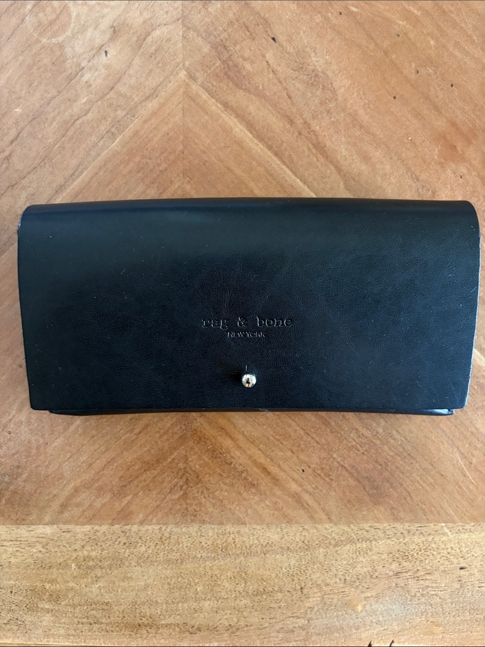 Rag & Bone Designer Black Leather Sunglasses Eye Glass CASE ONLY Like New